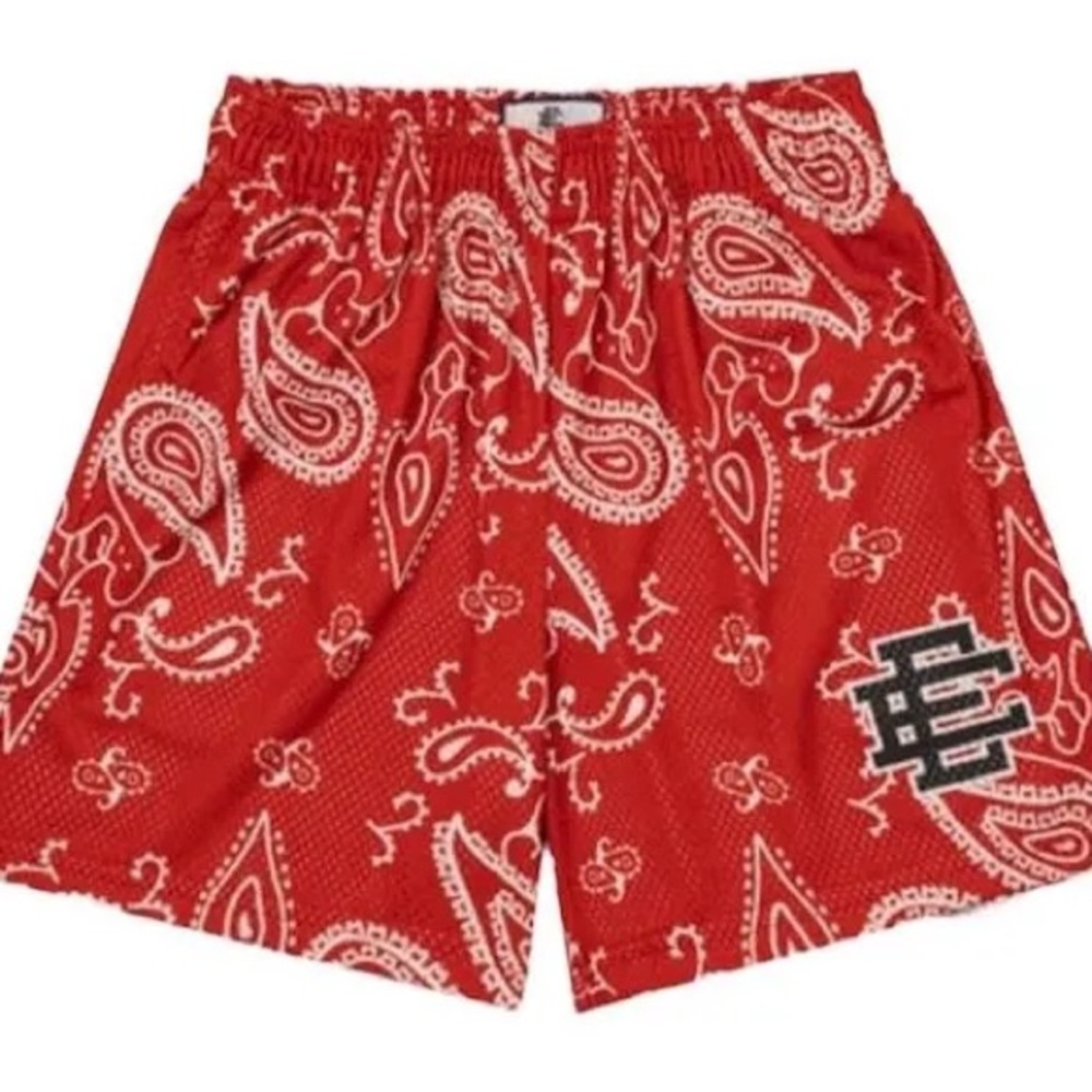Eric Emanuel Basic Shorts- Red Paisley